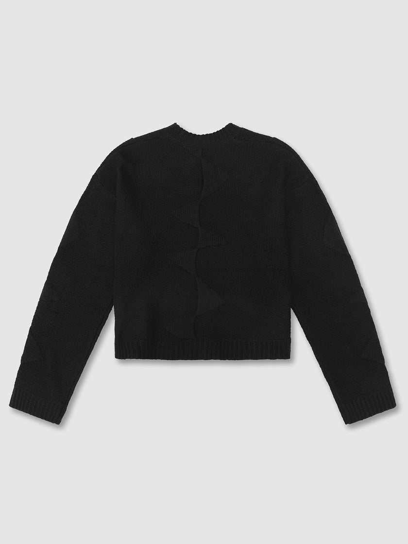 HE, product: CROPPED SPIRAL KNIT (Thumbnail alt.)