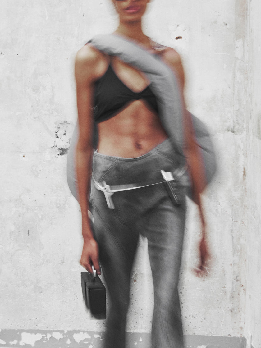 HE, product: EXSICCATE DENIM TROUSERS (Fig. 10)