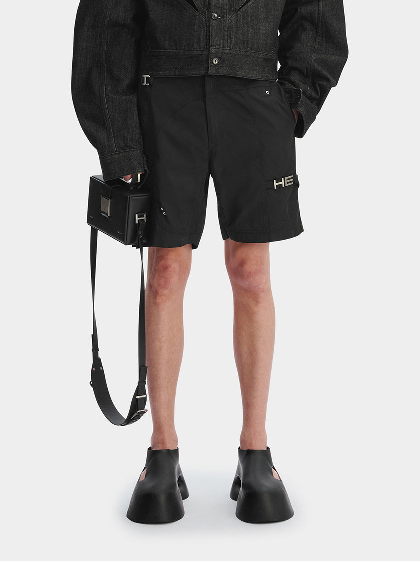 HE, product: MINIMAL TWILL CARGO SHORTS (Thumbnail alt.)