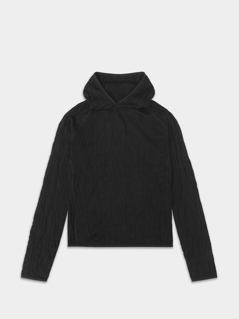HE, product: SORTSOL KNIT HOODIE (Thumbnail)