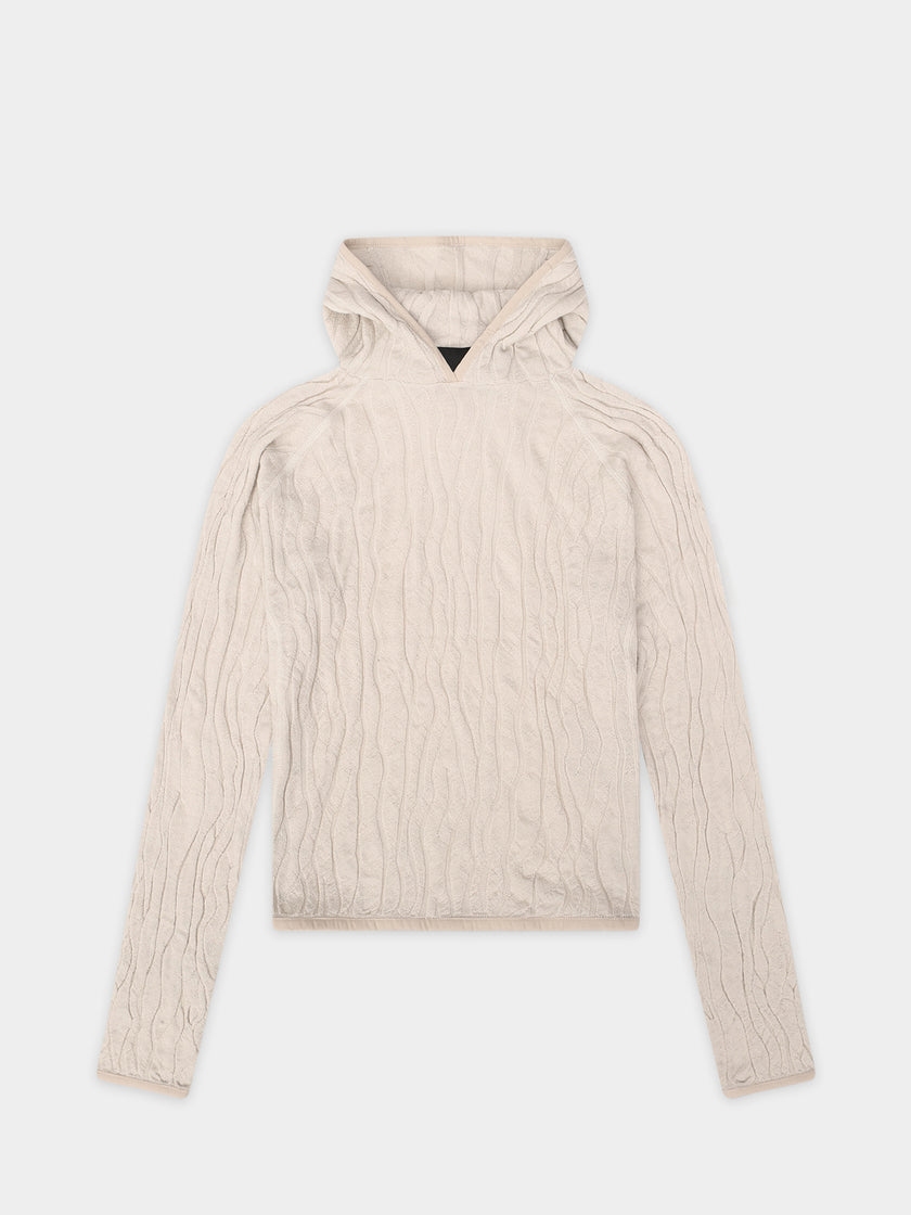 HE, product: SORTSOL KNIT HOODIE (Thumbnail)