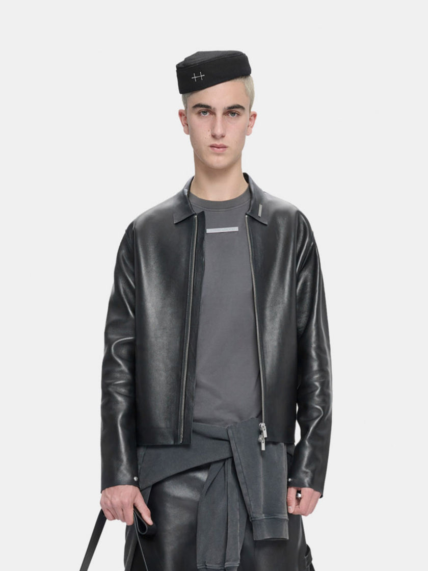 HE, product: TREMOR LEATHER JACKET (Thumbnail alt.)