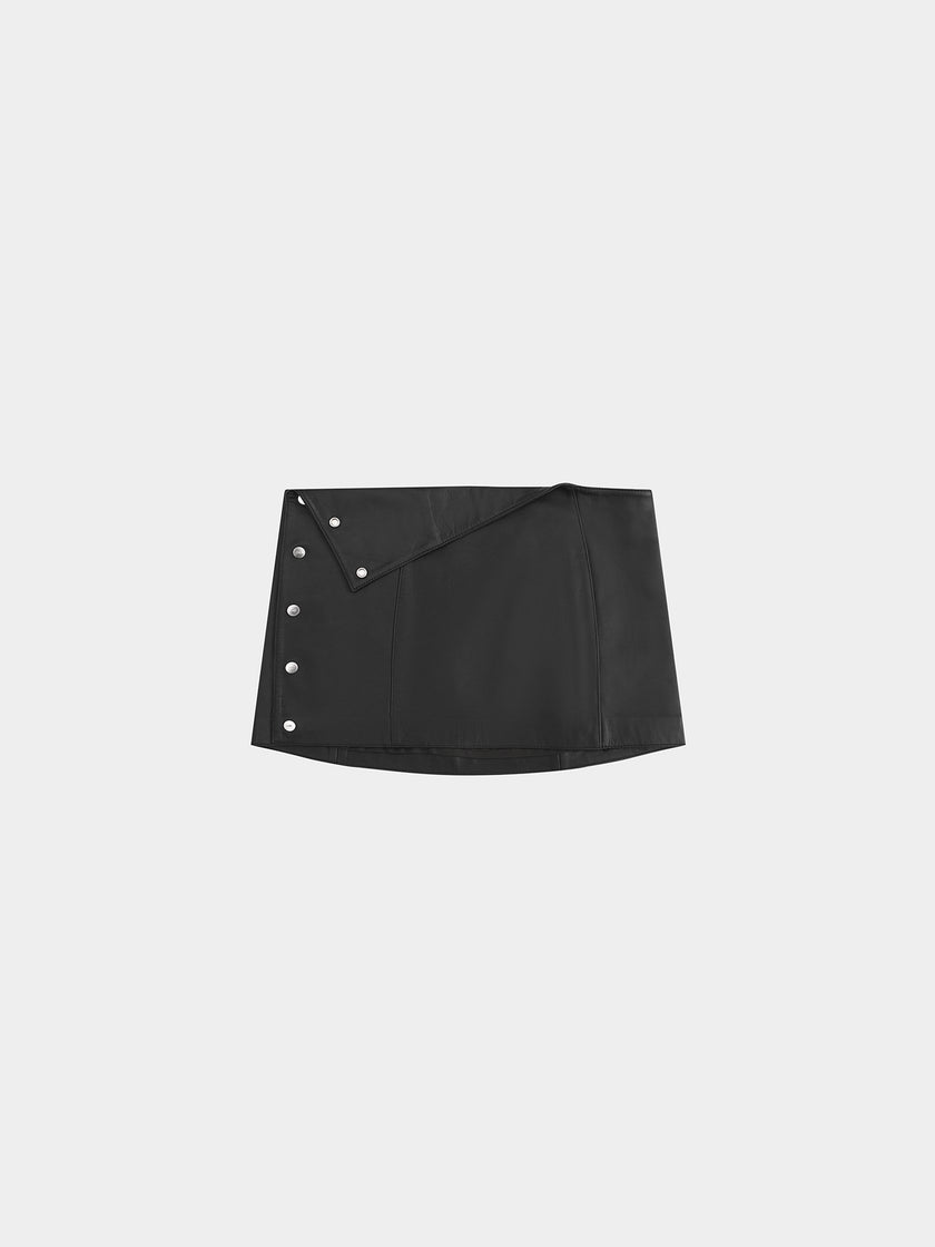 HE, product: STABILISED LEATHER SKIRT (Thumbnail)