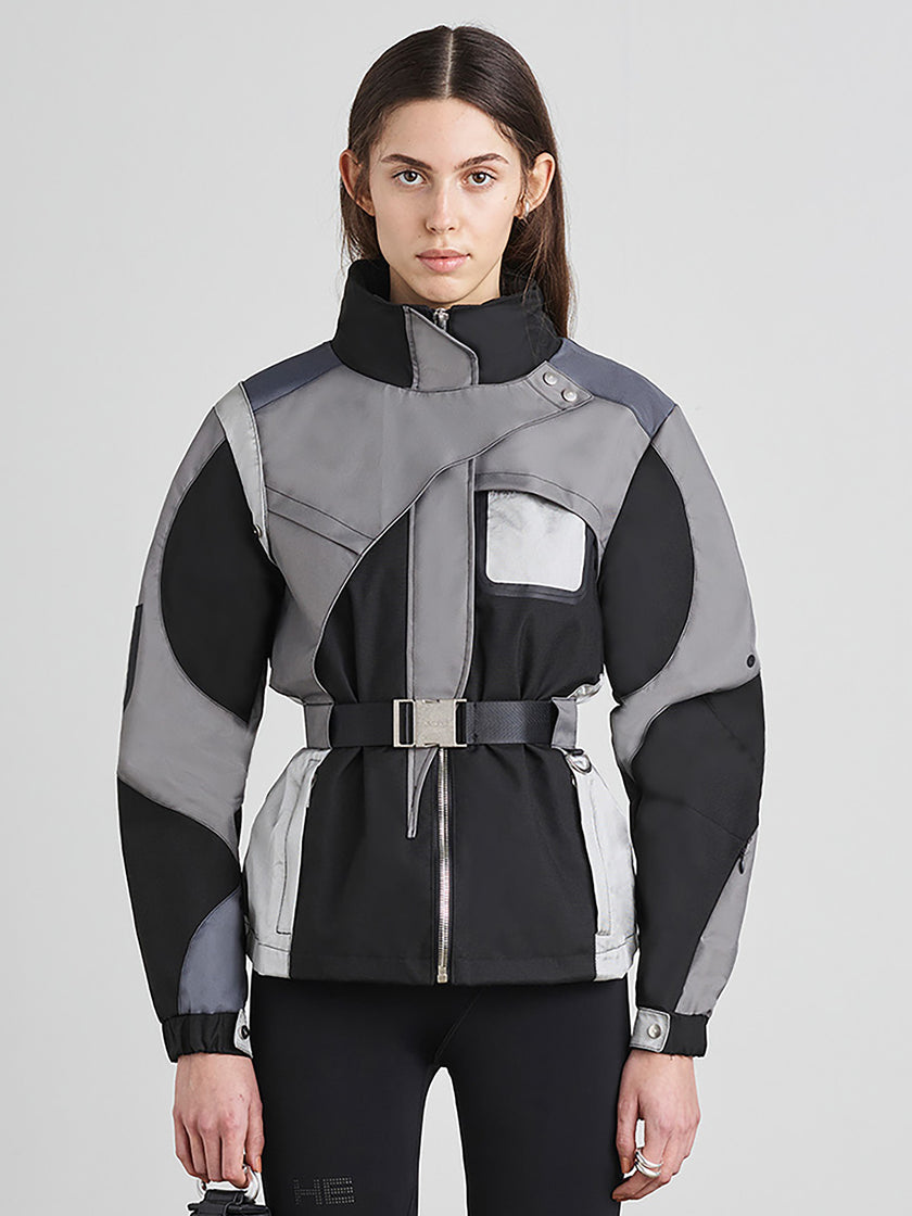 HE, product: CROPPED BELTED PARKA (Thumbnail alt.)