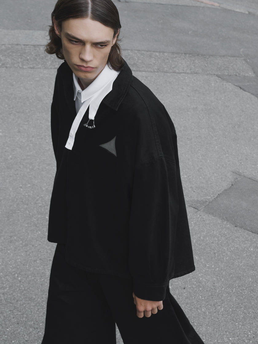 HE, product: SURTSEY DENIM SHIRT (Fig. 19)