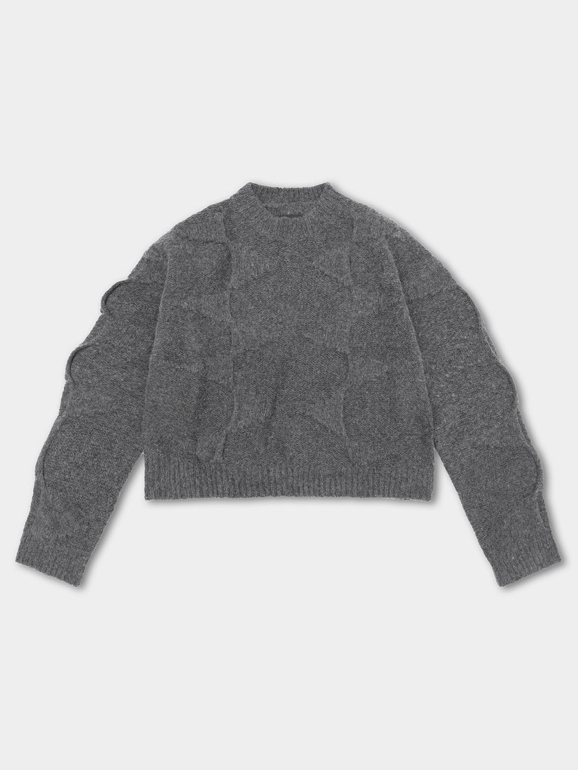 HE, product: CROPPED SPIRAL KNIT (Thumbnail)