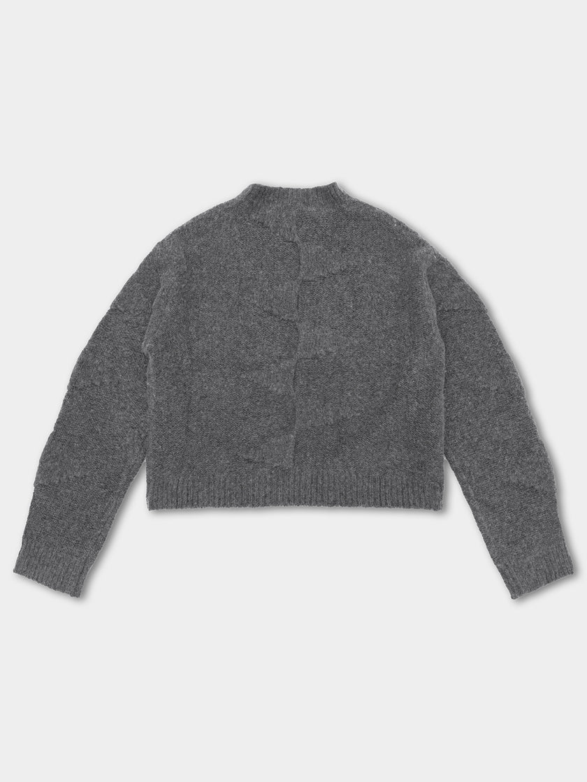 HE, product: CROPPED SPIRAL KNIT (Thumbnail alt.)