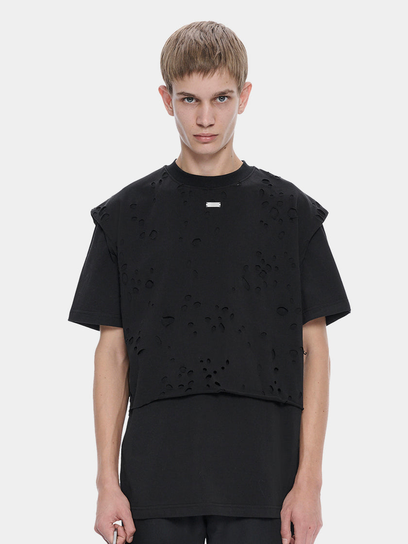 HE, product: DISTRESSED T-SHIRT (Thumbnail alt.)