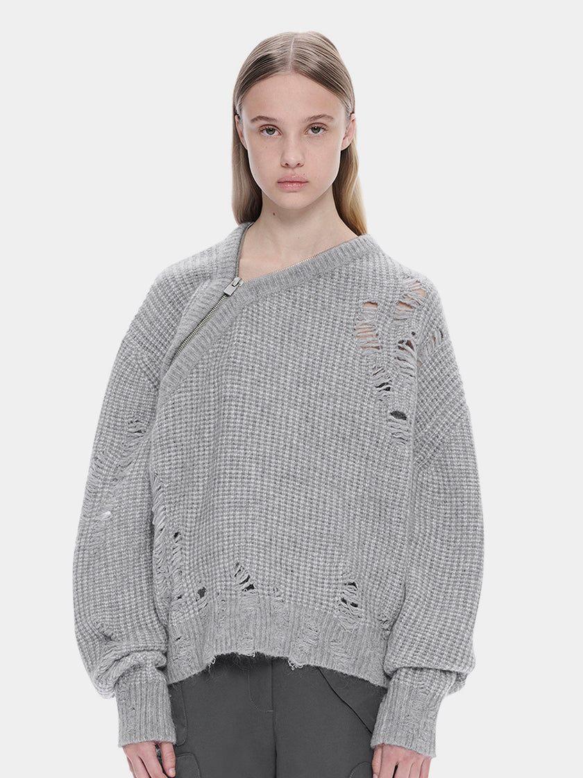 HE, product: CONVEX DISTRESSED KNIT (Thumbnail alt.)