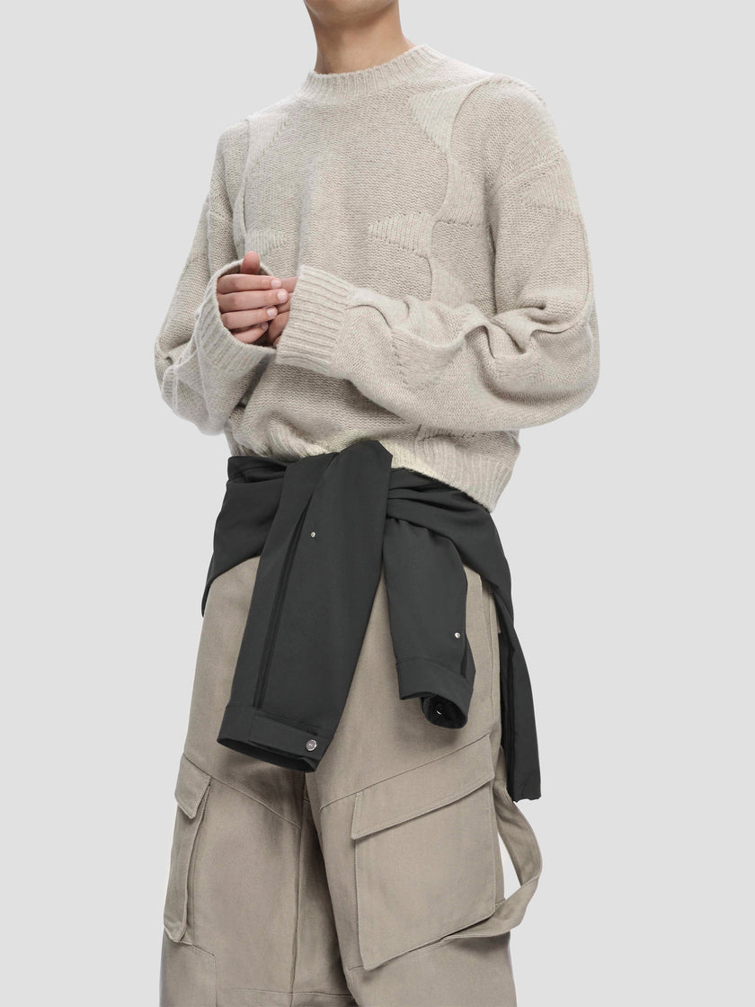 HE, product: CROPPED SPIRAL KNIT (Thumbnail alt.)