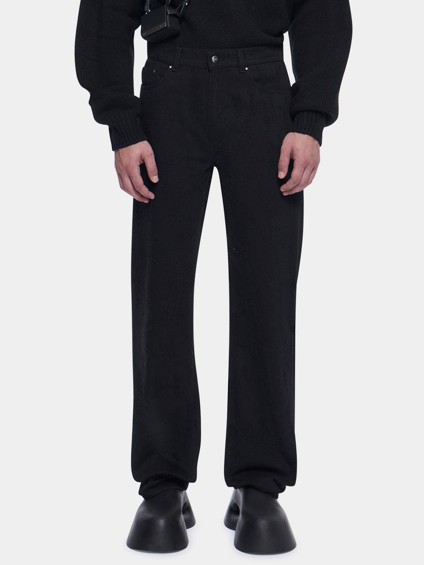 HE, product: ORDONNANCE DENIM TROUSERS (Thumbnail alt.)