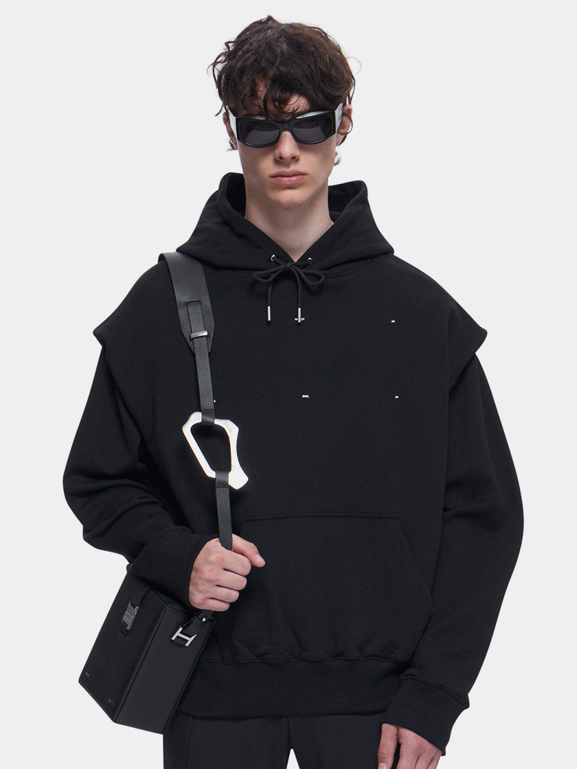 HE, product: OUTLINE LOGO HOODIE (Thumbnail alt.)