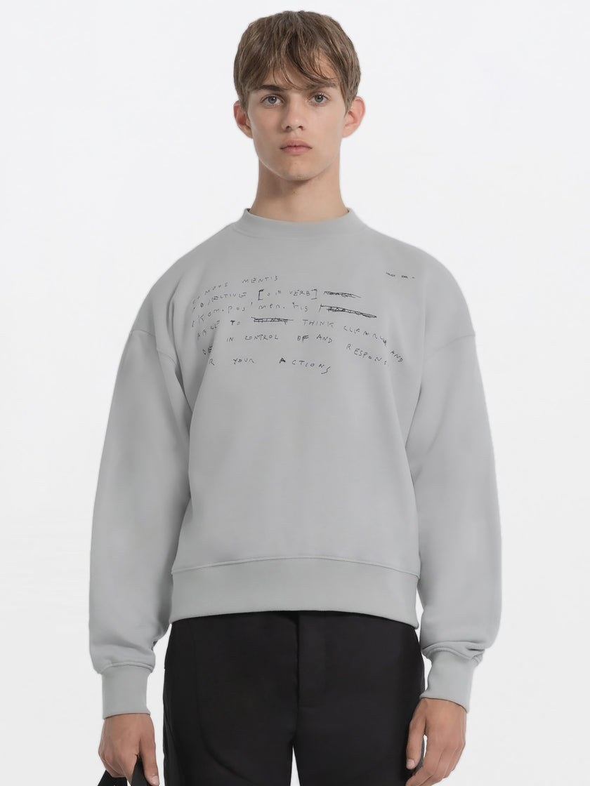 HE, product: CREWNECK W. EMBROIDERY (Thumbnail alt.)