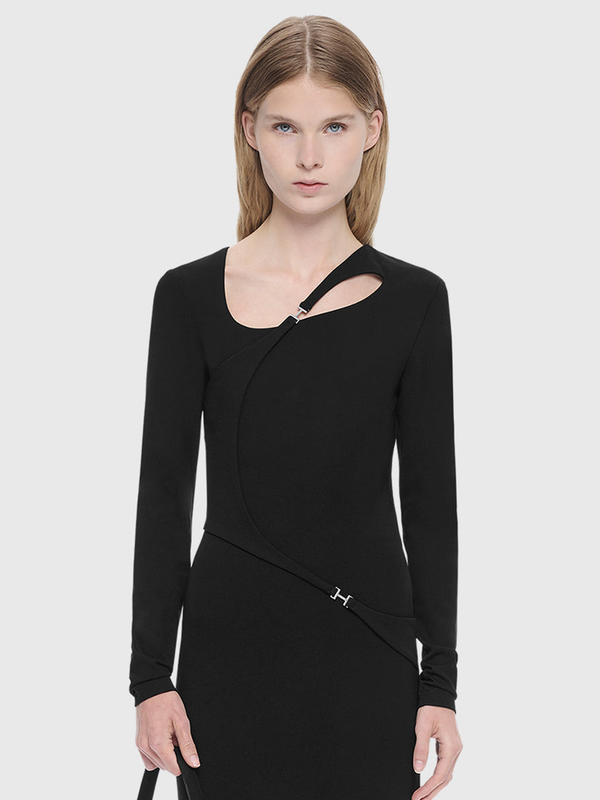 HE, product: DRAPPED CARABINER DRESS (Thumbnail alt.)