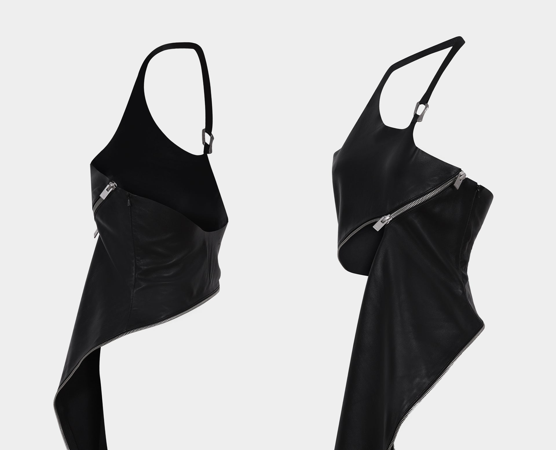 HELIOT EMIL_Arenaceous Leather Dress_5