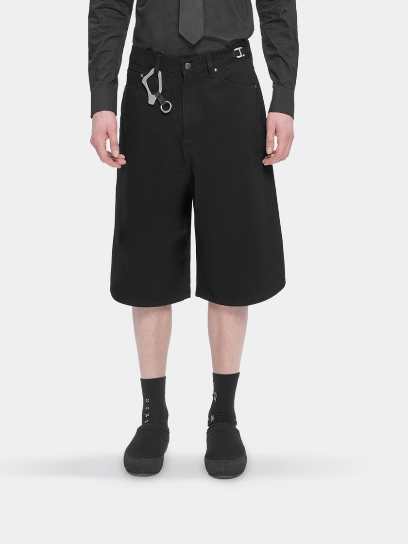 HE, product: FENCE DENIM SHORTS (Thumbnail alt.)