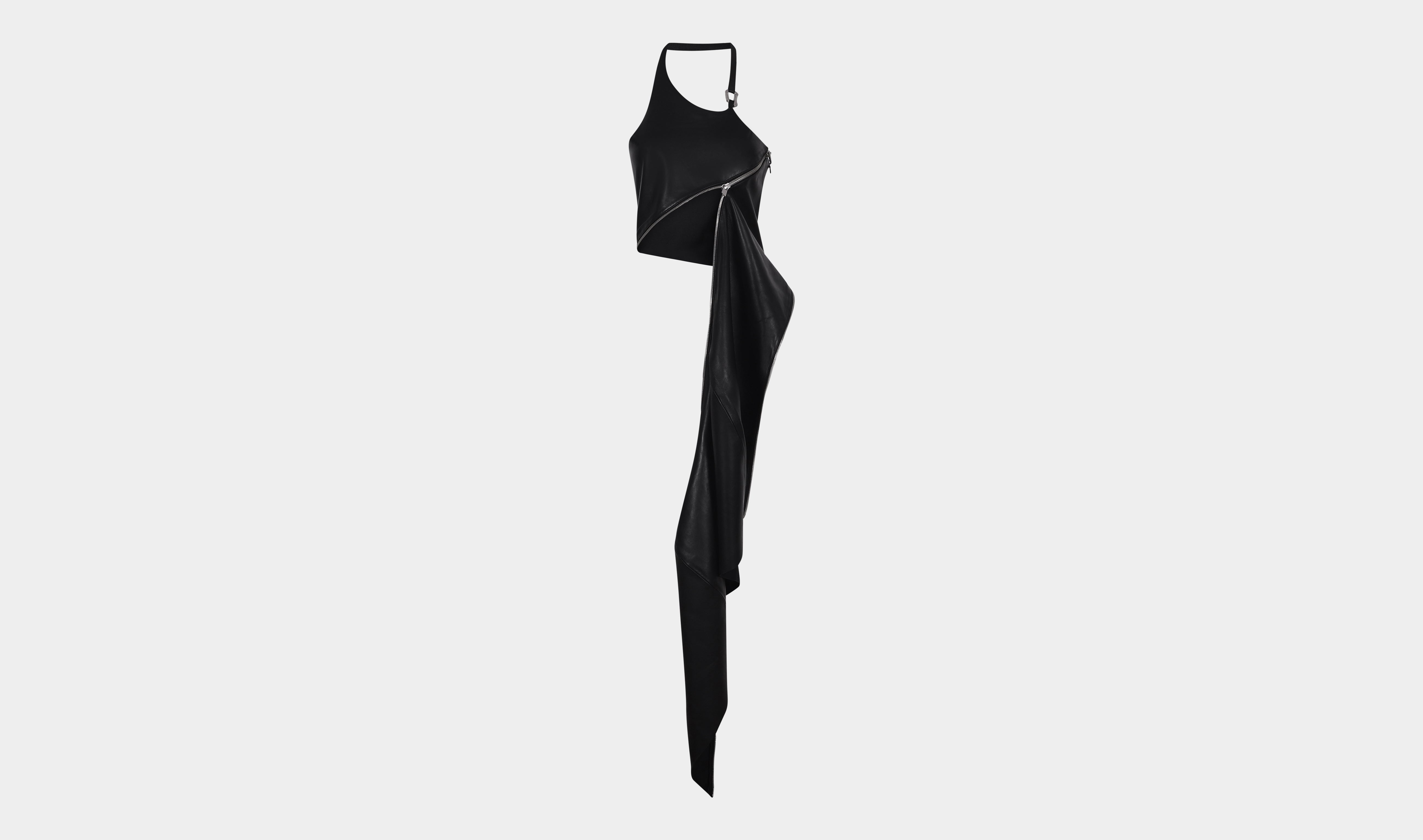 HELIOT EMIL_Arenaceous Leather Dress_3