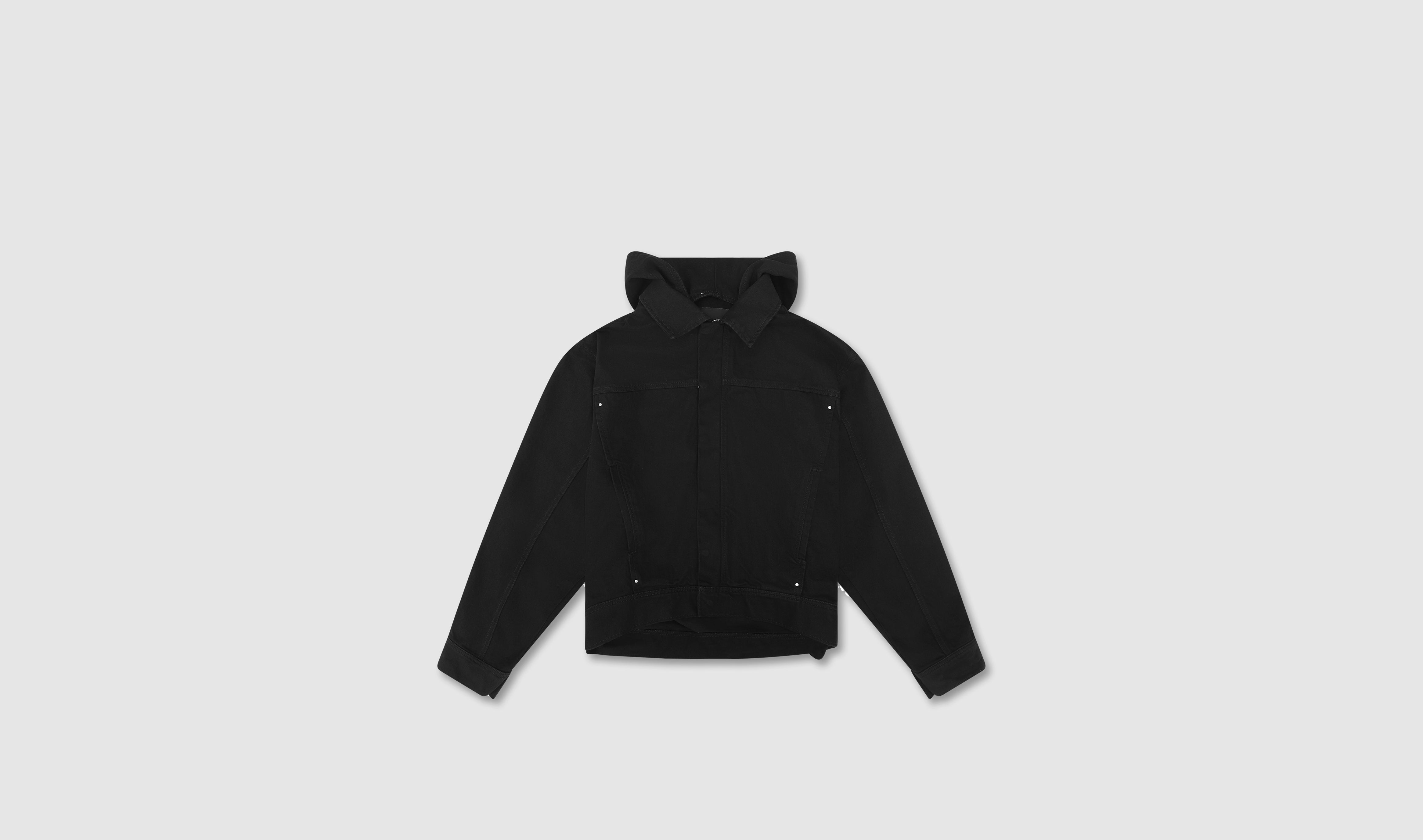 HE, product: DENIM HOODED JACKET (Fig. 10)