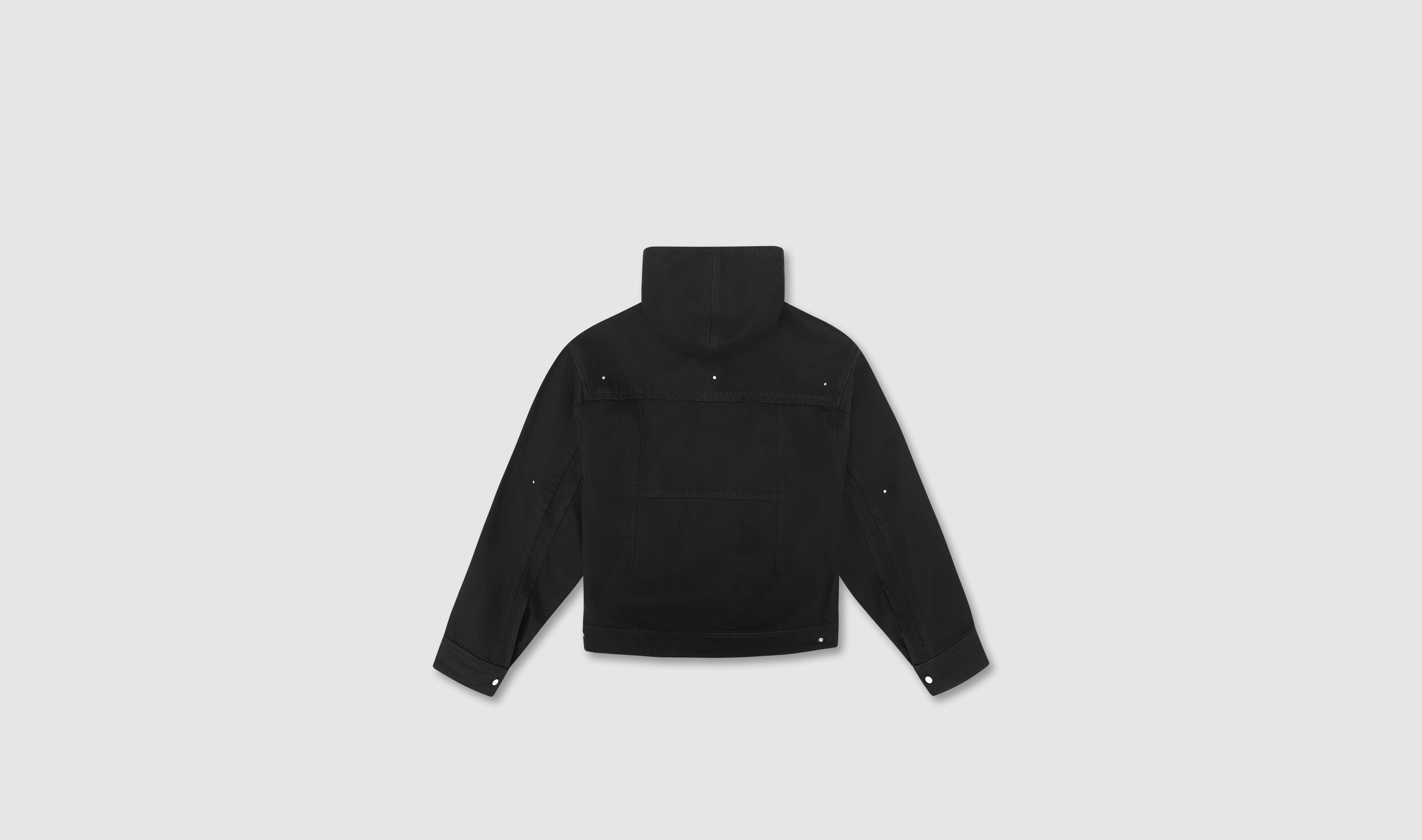 HE, product: DENIM HOODED JACKET (Fig. 9)