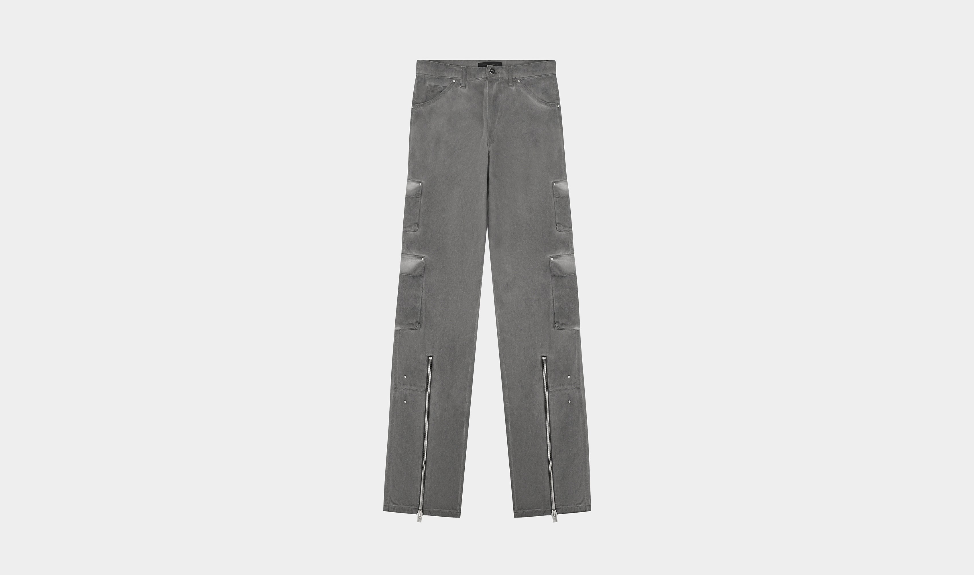 HE, product: WASHED GREY CARGO TROUSERS (Fig. 1)