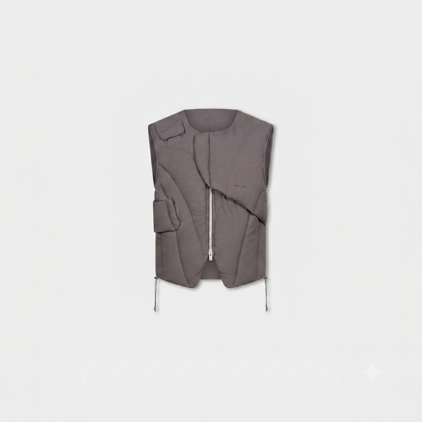HE, product: LAYERED DOWN VEST (Thumbnail)