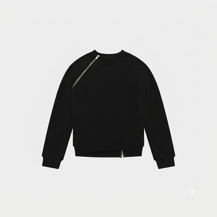 HE, product: SEQUENCE ZIP CREWNECK (Thumbnail)