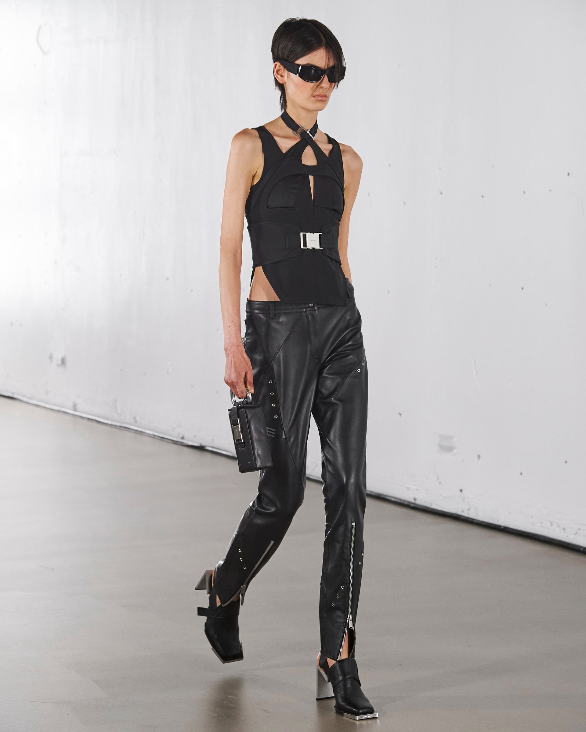 HELIOT EMIL ++ UNIFIED LEATHER TROUSERS