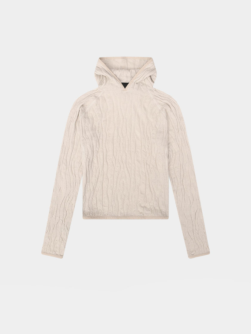 HE, product: SORTSOL KNIT HOODIE (Thumbnail)