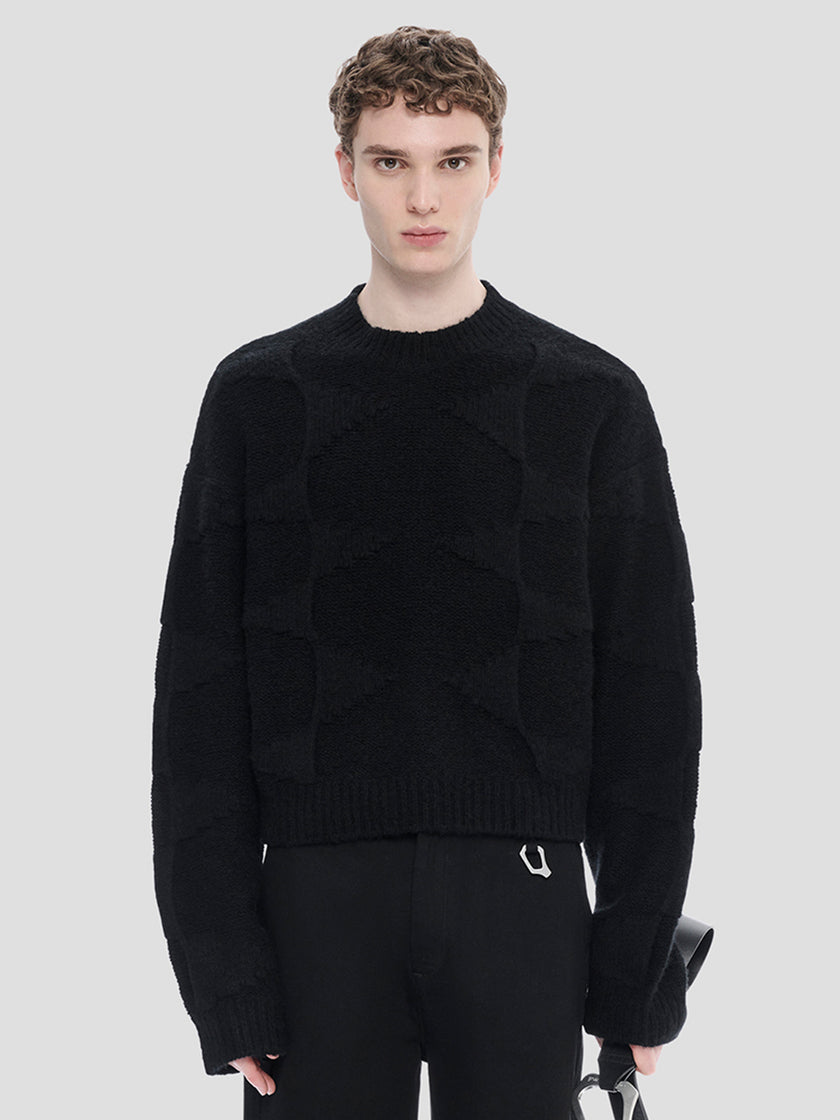 HE, product: CROPPED SPIRAL KNIT (Thumbnail alt.)
