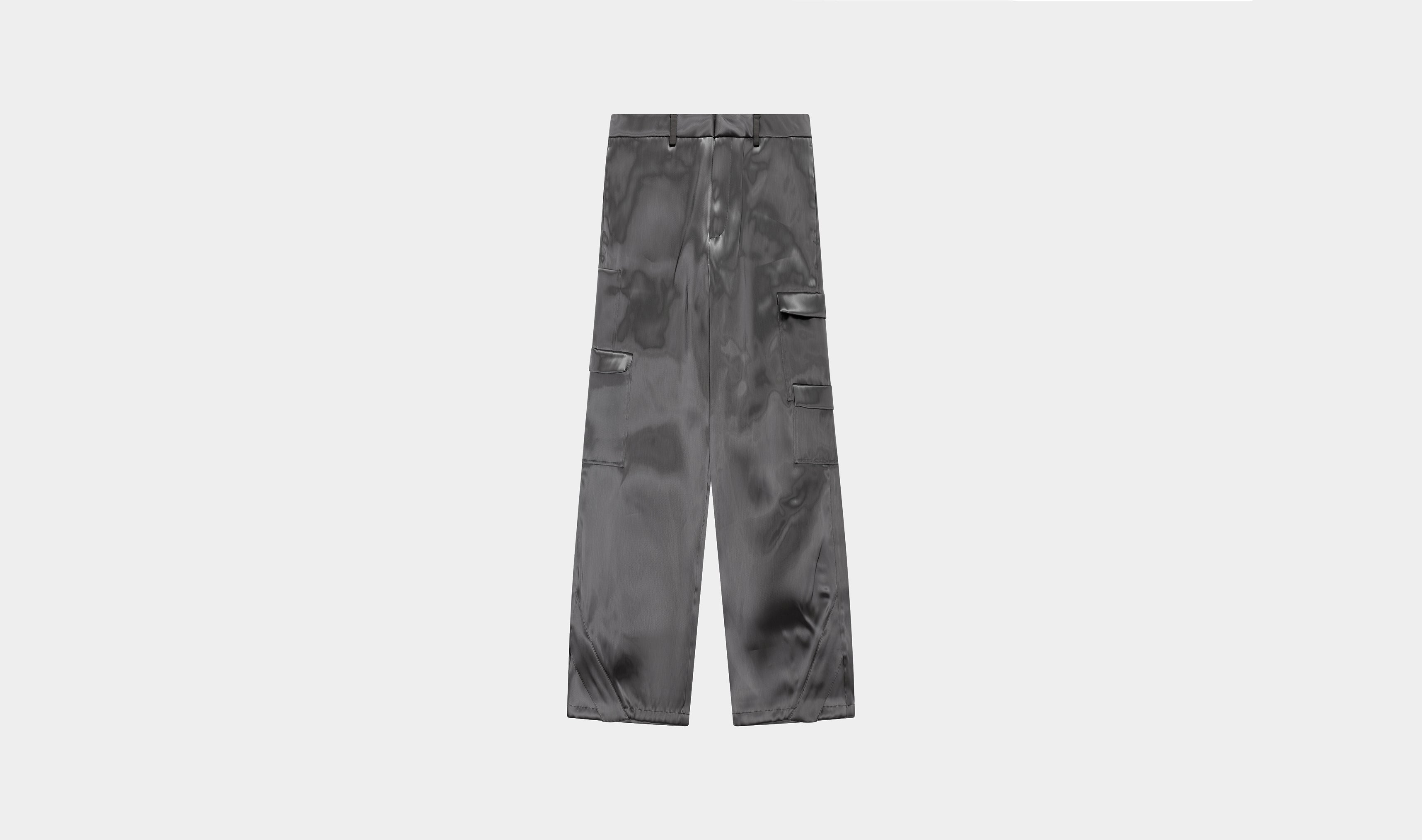 Heliot Emil Liquid Metal Cargo Pants - Liquid Metal