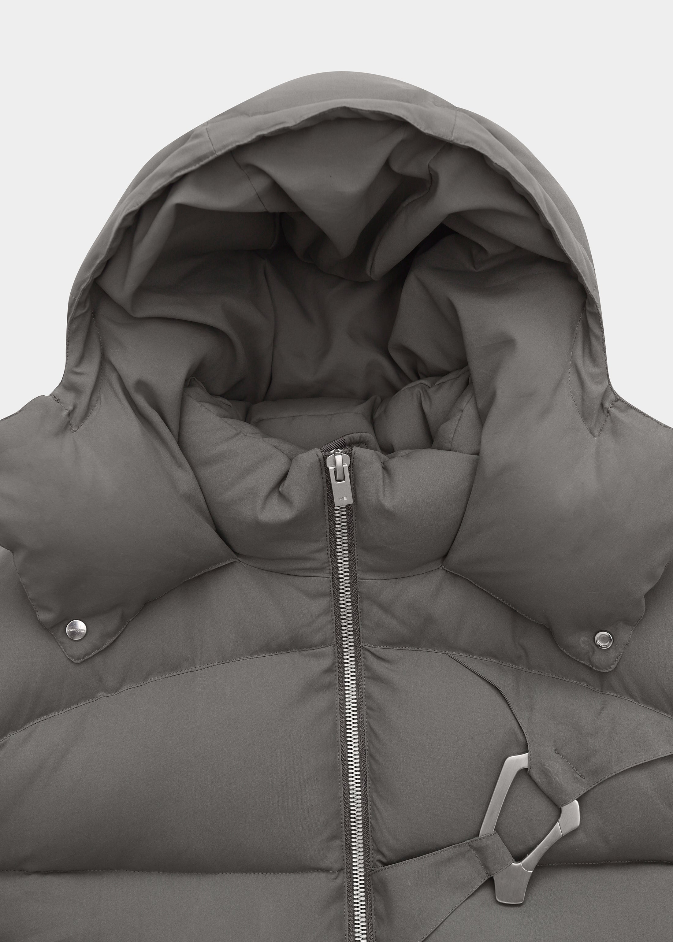 Grey down hot sale puffer jacket