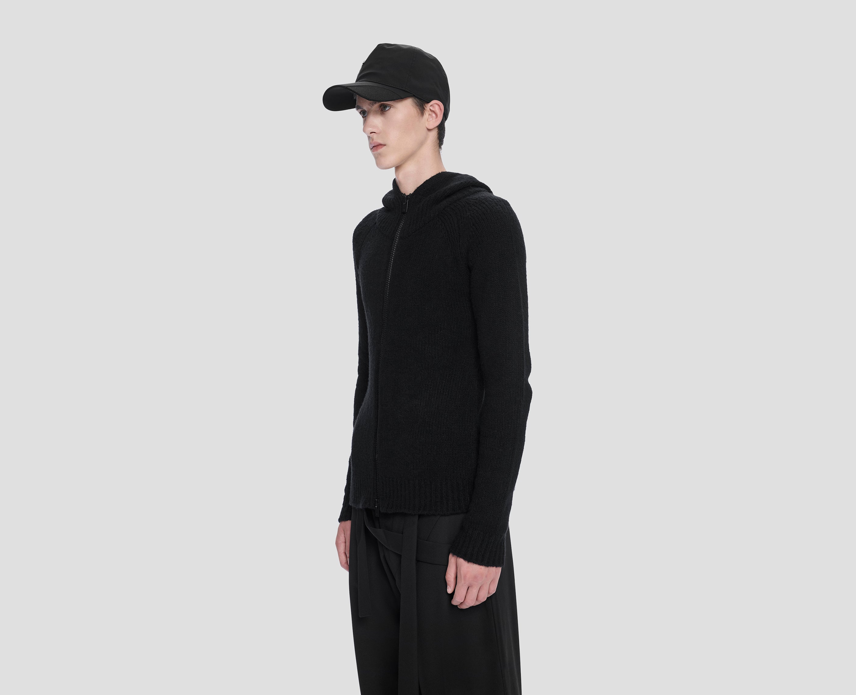 HELIOT EMIL: Black Haploid Cap | SSENSE