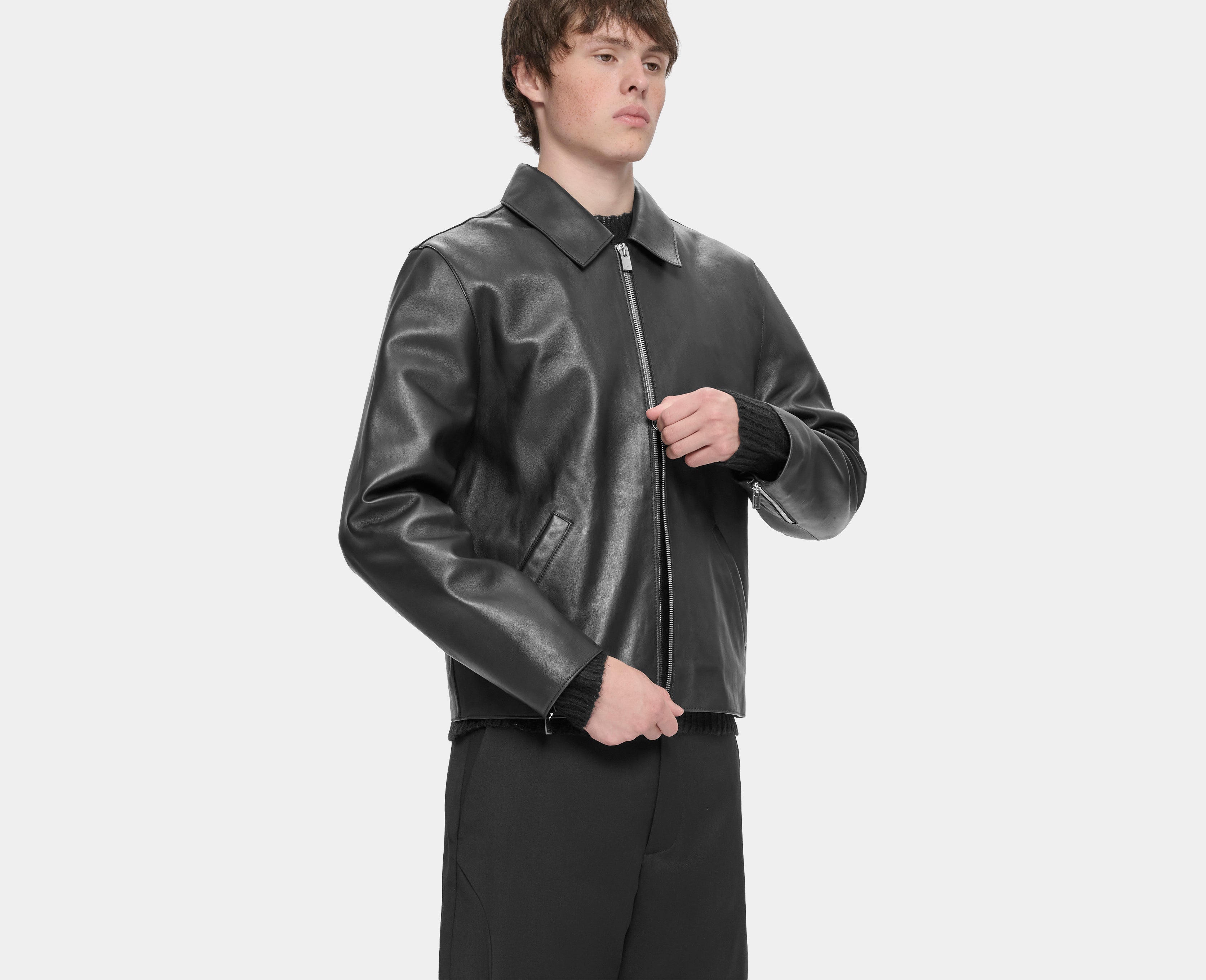 HE, product: RADIANT LEATHER JACKET (Fig. 9)