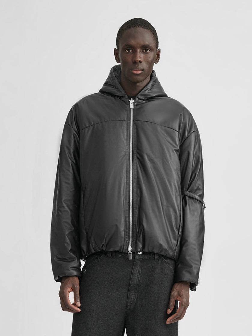 HE, product: PARALLAX LEATHER JACKET (Thumbnail alt.)