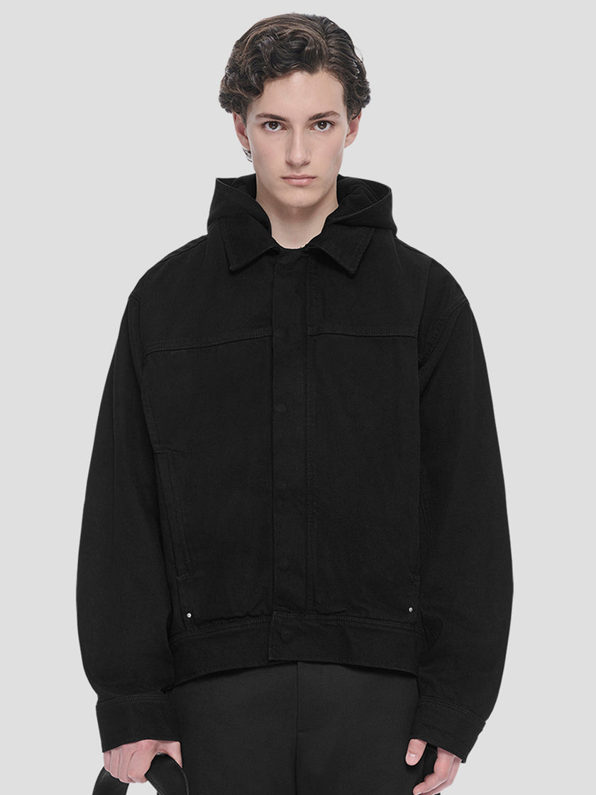 HE, product: DENIM HOODED JACKET (Thumbnail alt.)